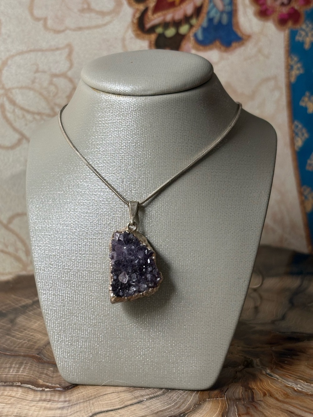 Amethyst Druzy Pendant